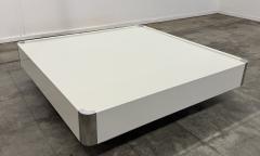 Willy Rizzo White Lacquer Coffee Table Attributed to Willy Rizzo - 4786068