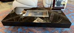 Willy Rizzo William Rizzo Black Lacquer Coffee and Cocktail Table 1970s - 4312162