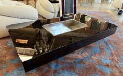 Willy Rizzo William Rizzo Black Lacquer Coffee and Cocktail Table 1970s - 4312163