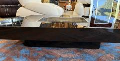 Willy Rizzo William Rizzo Black Lacquer Coffee and Cocktail Table 1970s - 4312164