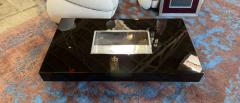 Willy Rizzo William Rizzo Black Lacquer Coffee and Cocktail Table 1970s - 4312166