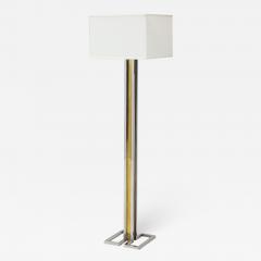 Willy Rizzo Willy Rizzo Brass And Chrome Floor Lamp - 1982314
