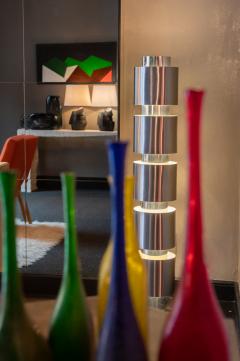 Willy Rizzo Willy Rizzo Floor Lamp in Stainless Steel by Laboratori ObOr Italy 1970ca  - 2444941