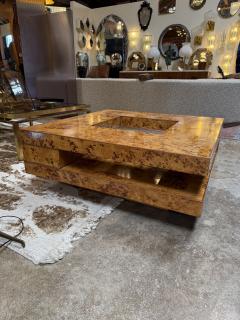 Willy Rizzo Willy Rizzo Mid Century Burl Wood Coffee Table - 4610623