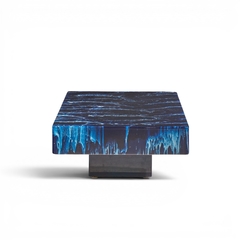 Willy Rizzo Willy Rizzo Mid Century Faux Marble Coffee Table - 4704333