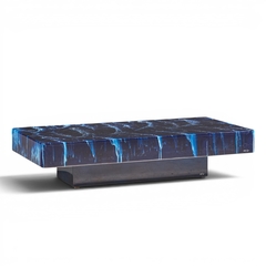Willy Rizzo Willy Rizzo Mid Century Faux Marble Coffee Table - 4704335