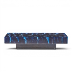 Willy Rizzo Willy Rizzo Mid Century Faux Marble Coffee Table - 4704336