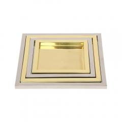 Willy Rizzo Willy Rizzo Nesting Trays Brass Stainless Steel Signed - 2850853