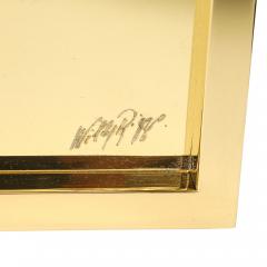 Willy Rizzo Willy Rizzo Nesting Trays Brass Stainless Steel Signed - 4432928