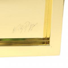 Willy Rizzo Willy Rizzo Nesting Trays Brass Stainless Steel Signed - 4432951