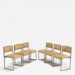Willy Rizzo Willy Rizzo Set of Six Dining Room Chairs Italy 1970s - 4393661