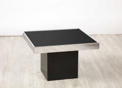 Willy Rizzo Willy Rizzo for Cidue Chrome and Glass Coffee Side Table Italy circa 1970 - 3362096