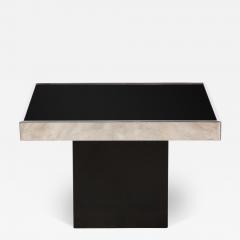 Willy Rizzo Willy Rizzo for Cidue Chrome and Glass Coffee Side Table Italy circa 1970 - 3363244