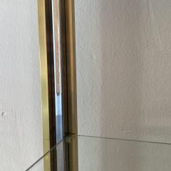 Willy Rizzo Willy Rizzo style Gold Silver Metal and Glass Console - 3815377