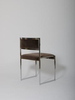 Willy Rizzo Willy Rizzo table and six chairs Italy c1970 - 3964111