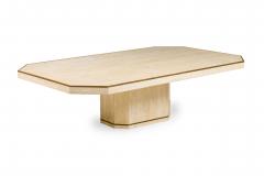 Willy Rizzo for Jean Charles Mid Century Italian Monumental Travertine Marble Oc - 4633968
