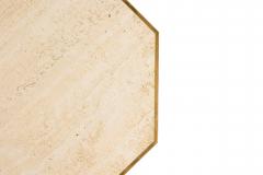 Willy Rizzo for Jean Charles Mid Century Italian Monumental Travertine Marble Oc - 4633970
