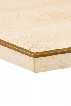 Willy Rizzo for Jean Charles Mid Century Italian Monumental Travertine Marble Oc - 4633972