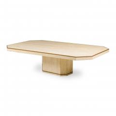 Willy Rizzo for Jean Charles Mid Century Italian Monumental Travertine Marble Oc - 4683213