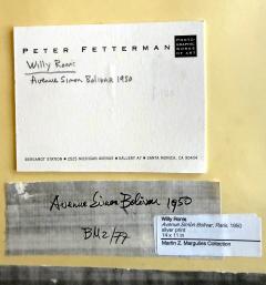 Willy Ronis Framed Photograph Avenue Simon Bolivar Paris by Willy Ronis - 4444923