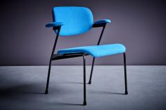 Willy Van der Meeren Willy van der Meeren for Tubax Pair of Lounge Chairs in blue Belgium 1950s - 3576271
