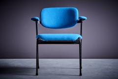 Willy Van der Meeren Willy van der Meeren for Tubax Pair of Lounge Chairs in blue Belgium 1950s - 3576275