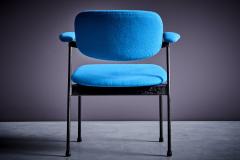 Willy Van der Meeren Willy van der Meeren for Tubax Pair of Lounge Chairs in blue Belgium 1950s - 3576276