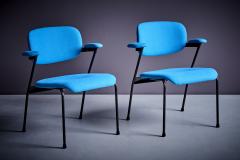 Willy Van der Meeren Willy van der Meeren for Tubax Pair of Lounge Chairs in blue Belgium 1950s - 3576278