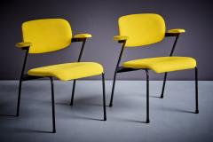 Willy Van der Meeren Willy van der Meeren for Tubax Pair of Lounge Chairs in yellow Belgium 1950s - 3576304