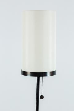 Wilshire Leather Floor Lamp Ebony - 197702