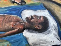 Wilson Bigaud Original Vodou Painting Healing Ceremony - 4599204