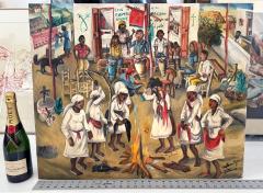 Wilson Bigaud Voodoo Ceremony Outdoors with Vodou Chicken Sacrifice - 4422934