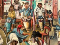 Wilson Bigaud Voodoo Ceremony Outdoors with Vodou Chicken Sacrifice - 4422940