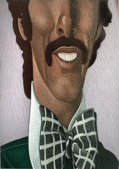 Wilson McLean Groovy 1970s Mens Fashion Gay Interest like Domenico Gnoli - 4366657