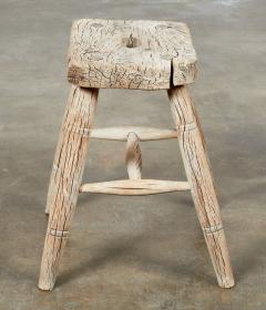Windsor Stool with Weathered Surface - 4644364