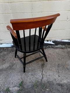 Windsor Style Black Lacquer Georgetown University Armchair - 4453336