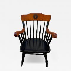 Windsor Style Black Lacquer Sigillum University Armchair - 4454663