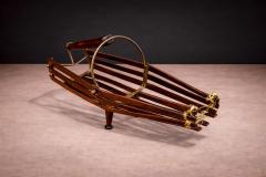 Wine holder in Rosewood Metal Unknown 1960s - 4594263
