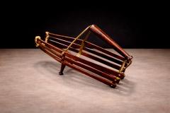 Wine holder in Rosewood Metal Unknown 1960s - 4594264