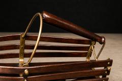 Wine holder in Rosewood Metal Unknown 1960s - 4594265