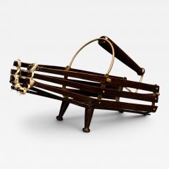 Wine holder in Rosewood Metal Unknown 1960s - 4595613