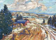 Winifred Adams Burr Haystacks in a Winter Thaw  - 4787973