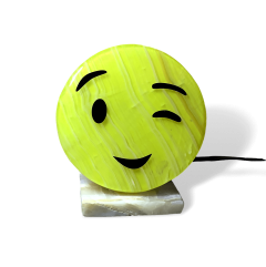 Winking Ambient Smiley Face Light in Onyx - 2387682