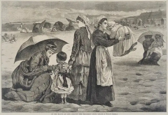 Winslow Homer 19th Century Wood Engraving On the Beach  - 2718581