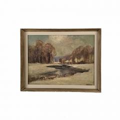 Winter Scene Signed Indistinctly circa 1920 - 3747518