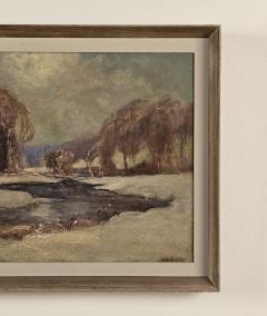 Winter Scene Signed Indistinctly circa 1920 - 3747521