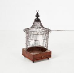 Wirework and Marquetry Birdcage Lantern - 4442917