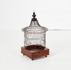 Wirework and Marquetry Birdcage Lantern - 4442918