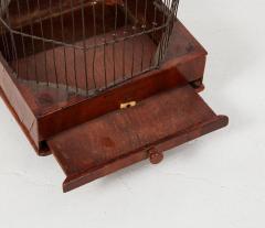 Wirework and Marquetry Birdcage Lantern - 4442921