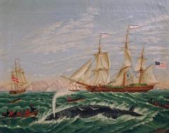 Whaling Scene Danish American School 1859 - 8246